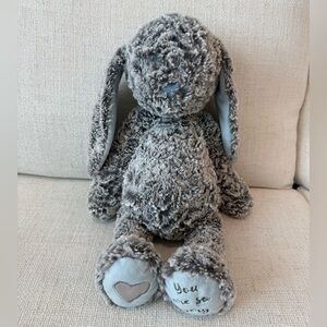 Luxurious Baby Benjamin Blue and Gray the Plush Bunny by Demdaco